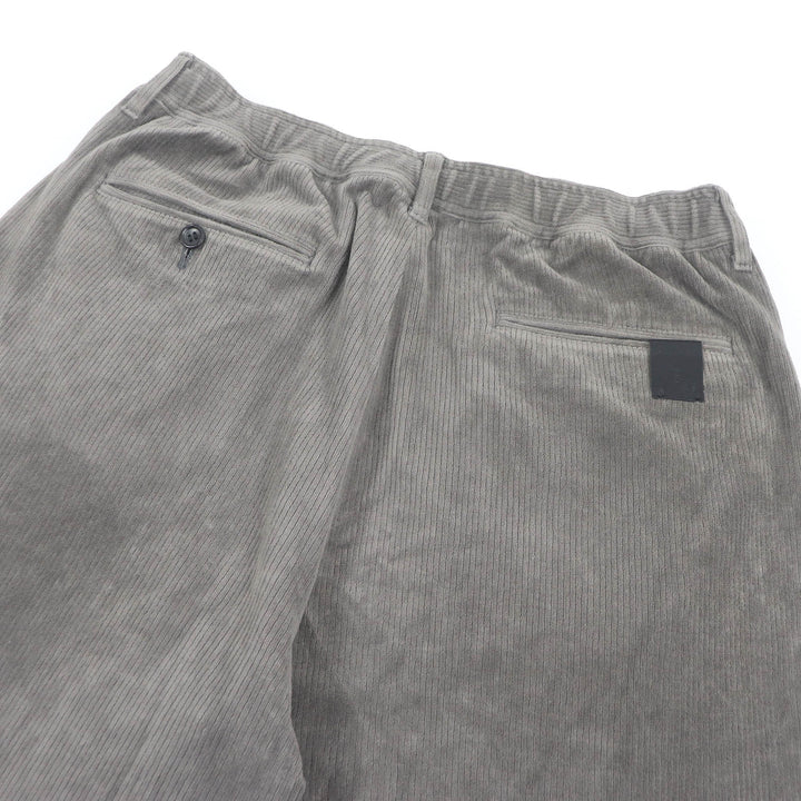 Great N.HOOLYWOOD Pants Corduroy Wide Tapered Easy charcoal cotton mens 38
