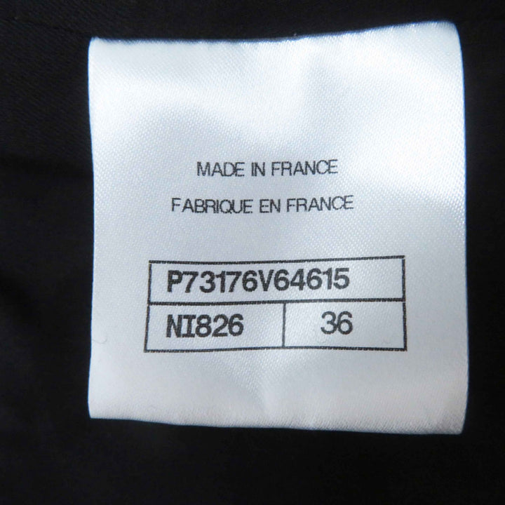 Pristine CHANEL Jacket COCO Mark Jewel Button Black Red Yellow Women 36 22A P73176