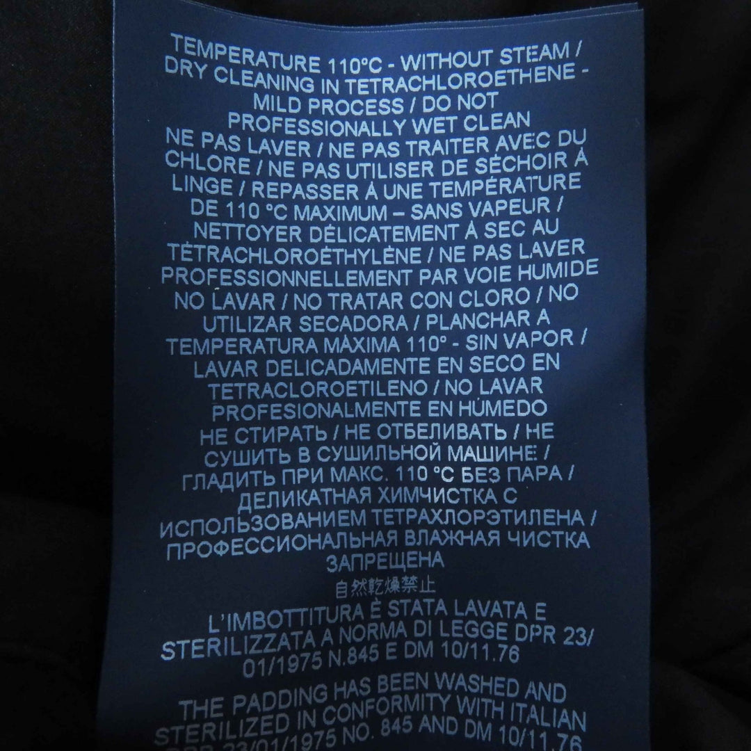 Great Herno down coat Hooded, split design black wool Women 40 PI0848D