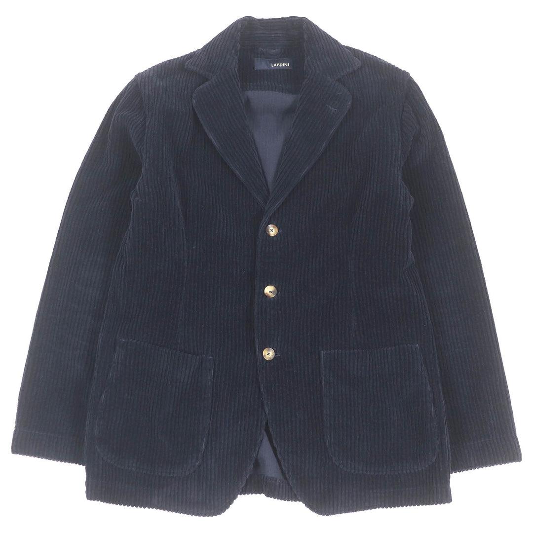 Great LARDINI tailored jacket JNAMA Single Corduroy Dark navy cotton mens M