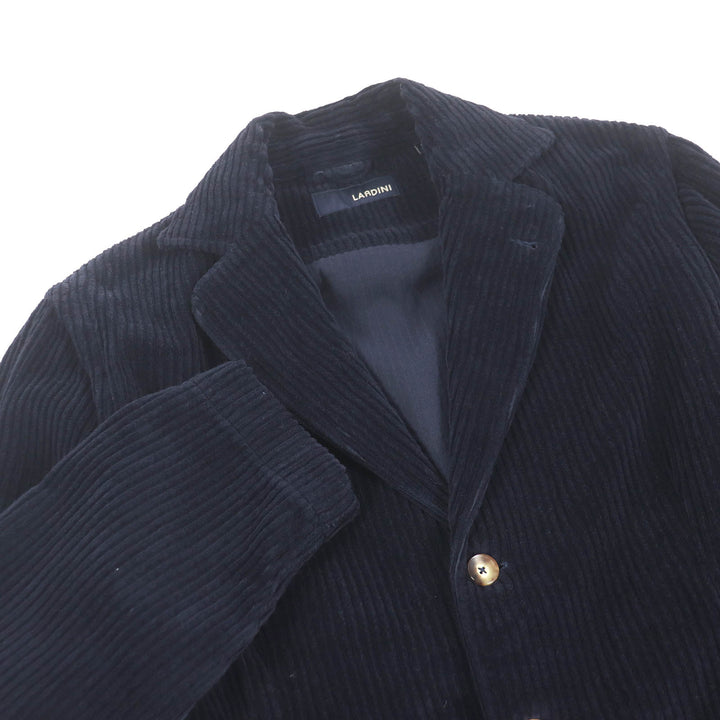 Great LARDINI tailored jacket JNAMA Single Corduroy Dark navy cotton mens M