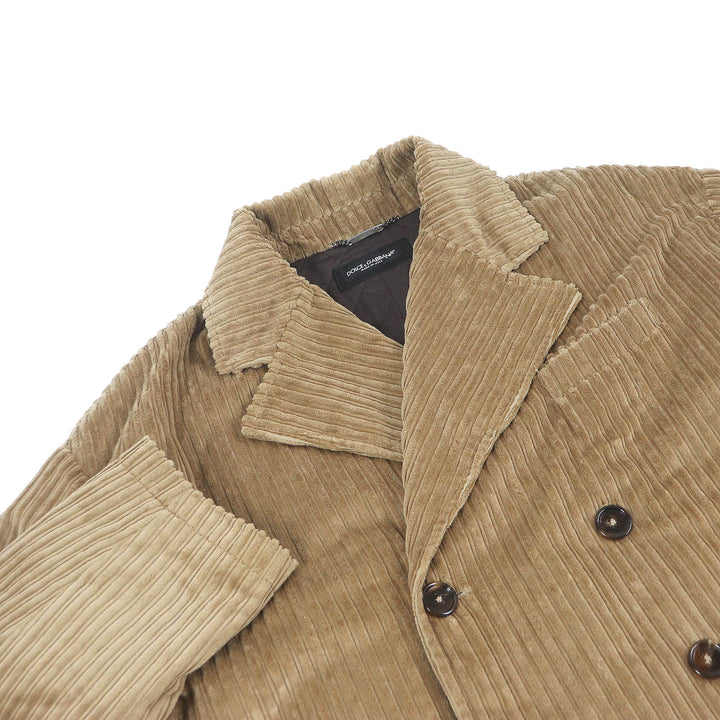 Pristine DOLCE&GABBANA Chester coat Brown cotton mens 46 G025TT