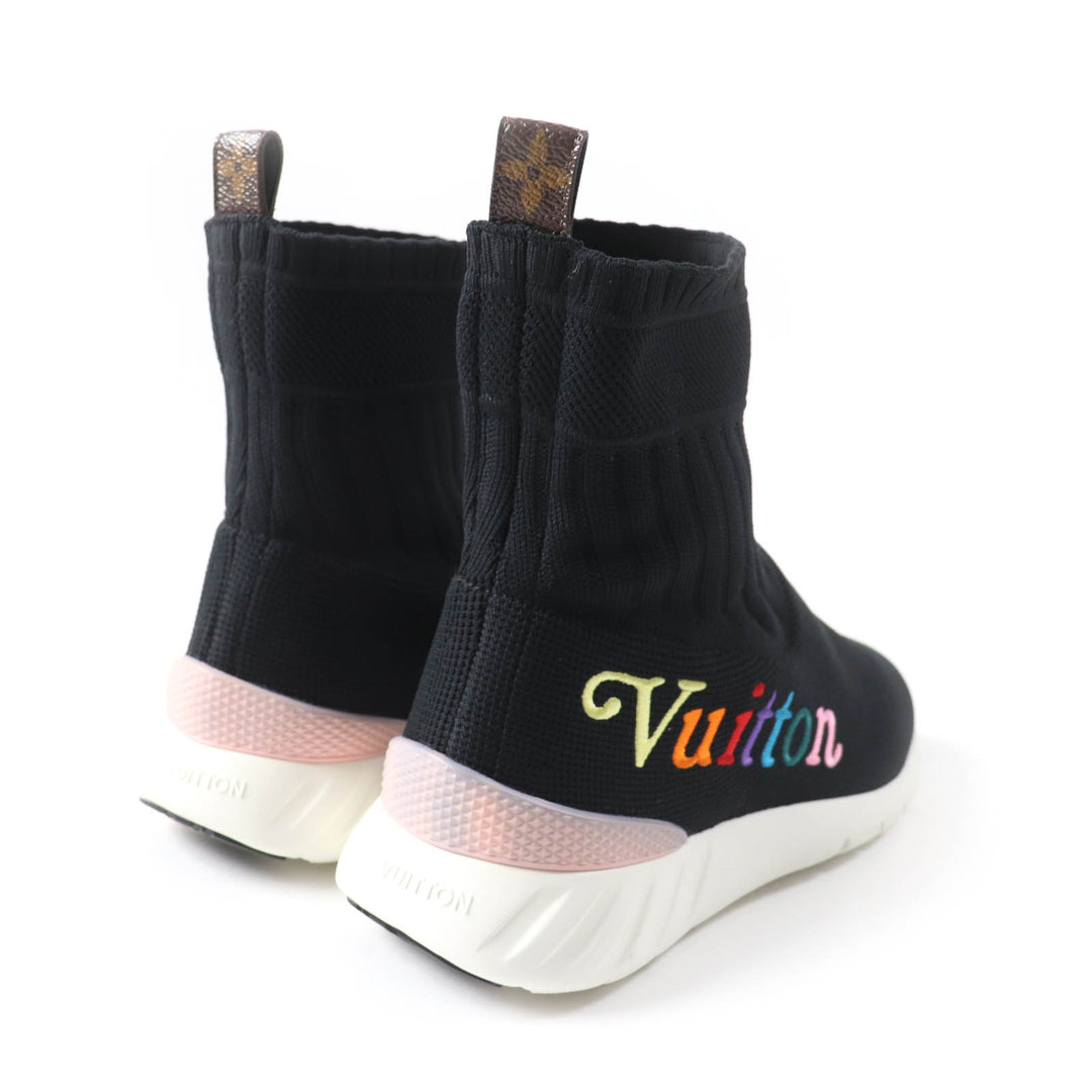 Great LOUIS VUITTON sneakers Logo socks black Women 37.5