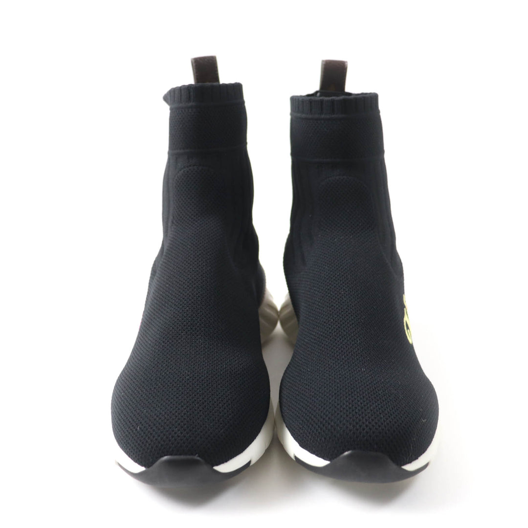 Great LOUIS VUITTON sneakers Logo socks black Women 37.5