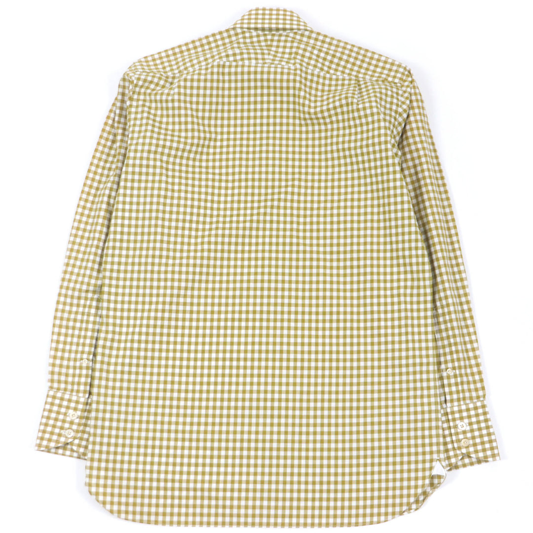 TOM FORD Long sleeve shirt Gingham Check Long Sleeve Brown cotton mens 39