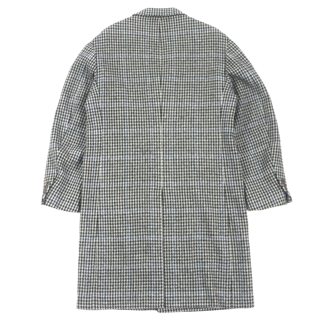 Great Sartorio Chester coat Houndstooth Pattern Single Black series wool mens 48