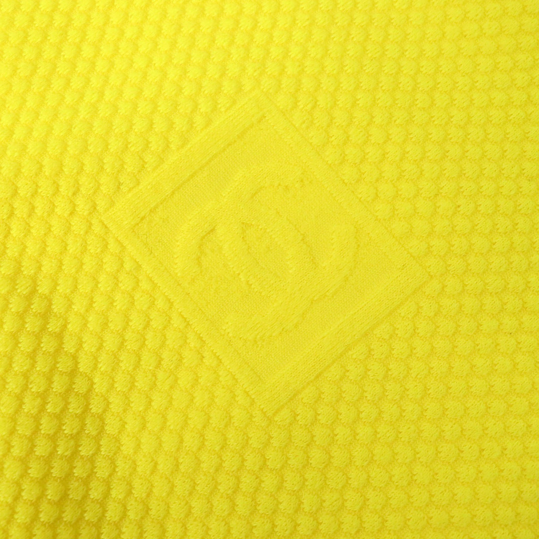 Excellent CHANEL Jacket COCO Mark Dot Pattern ZIP UP Rare Yellow navy Women 36 08P P33377