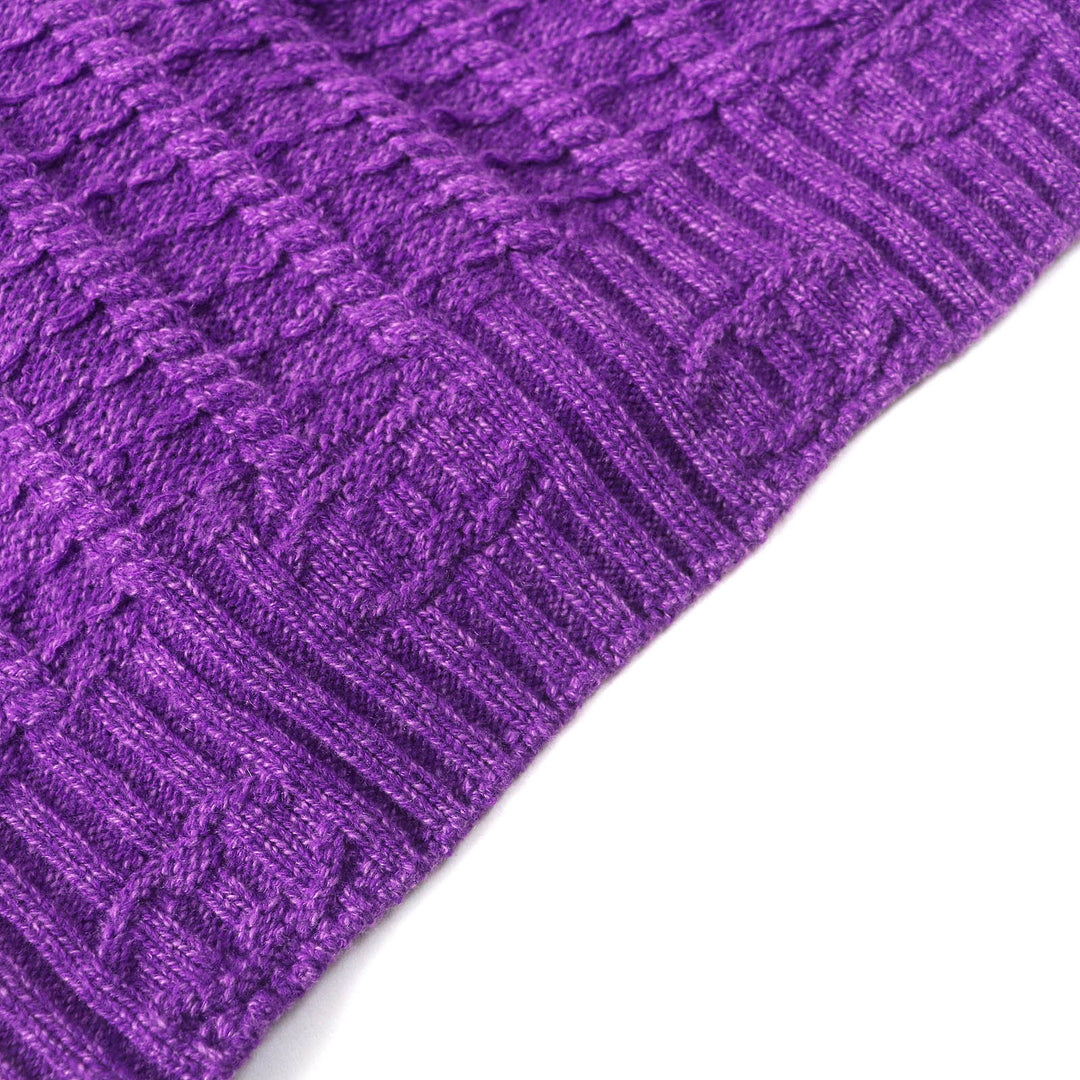 Excellent CHANEL one piece with COCO Mark buttons on both shoulders purple Women 34 P75622