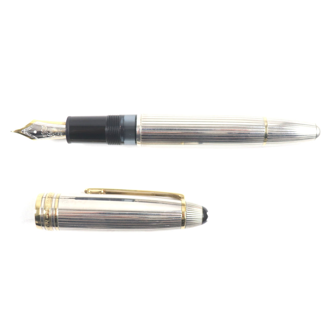 MONTBLANC fountain pen Meisterstck 146 Solitaire Silver gold SV925 mens