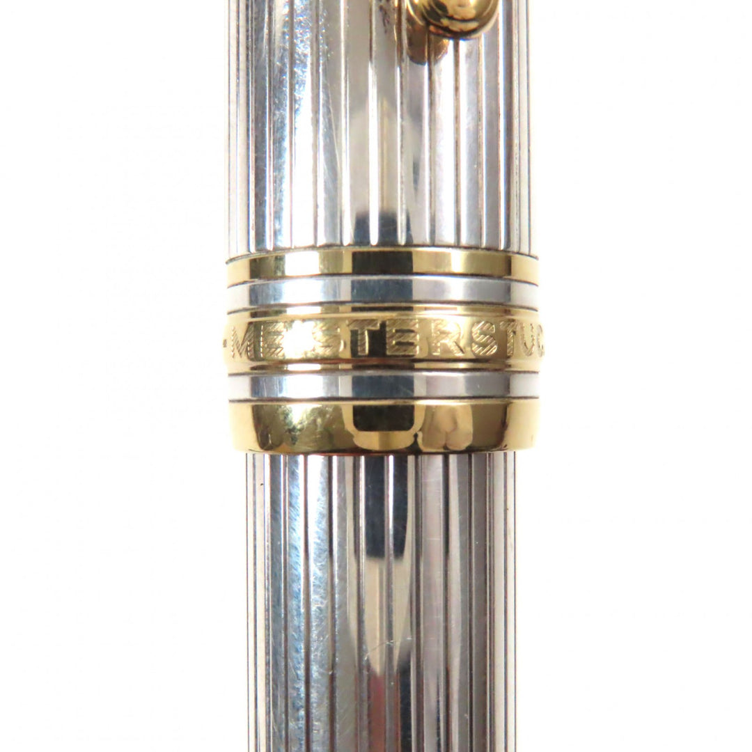 MONTBLANC fountain pen Meisterstck 146 Solitaire Silver gold SV925 mens