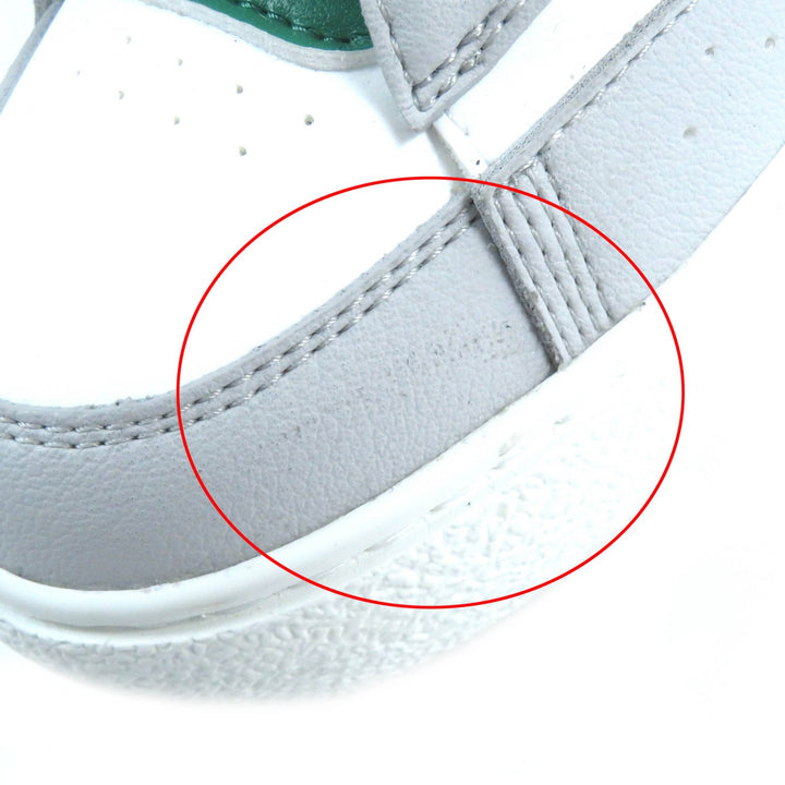Excellent LOUIS VUITTON High cut sneakers White Green Gray leather Women 35