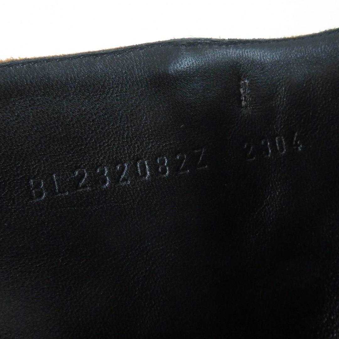 Pristine HERMES short boots Oh Mage H bangle Brown Suede leather Women 36
