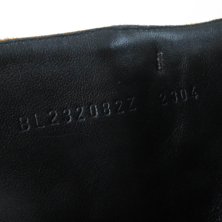 Pristine HERMES short boots Oh Mage H bangle Brown Suede leather Women 36