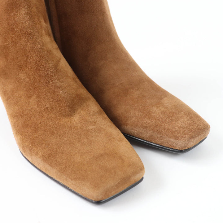 Pristine HERMES short boots Oh Mage H bangle Brown Suede leather Women 36