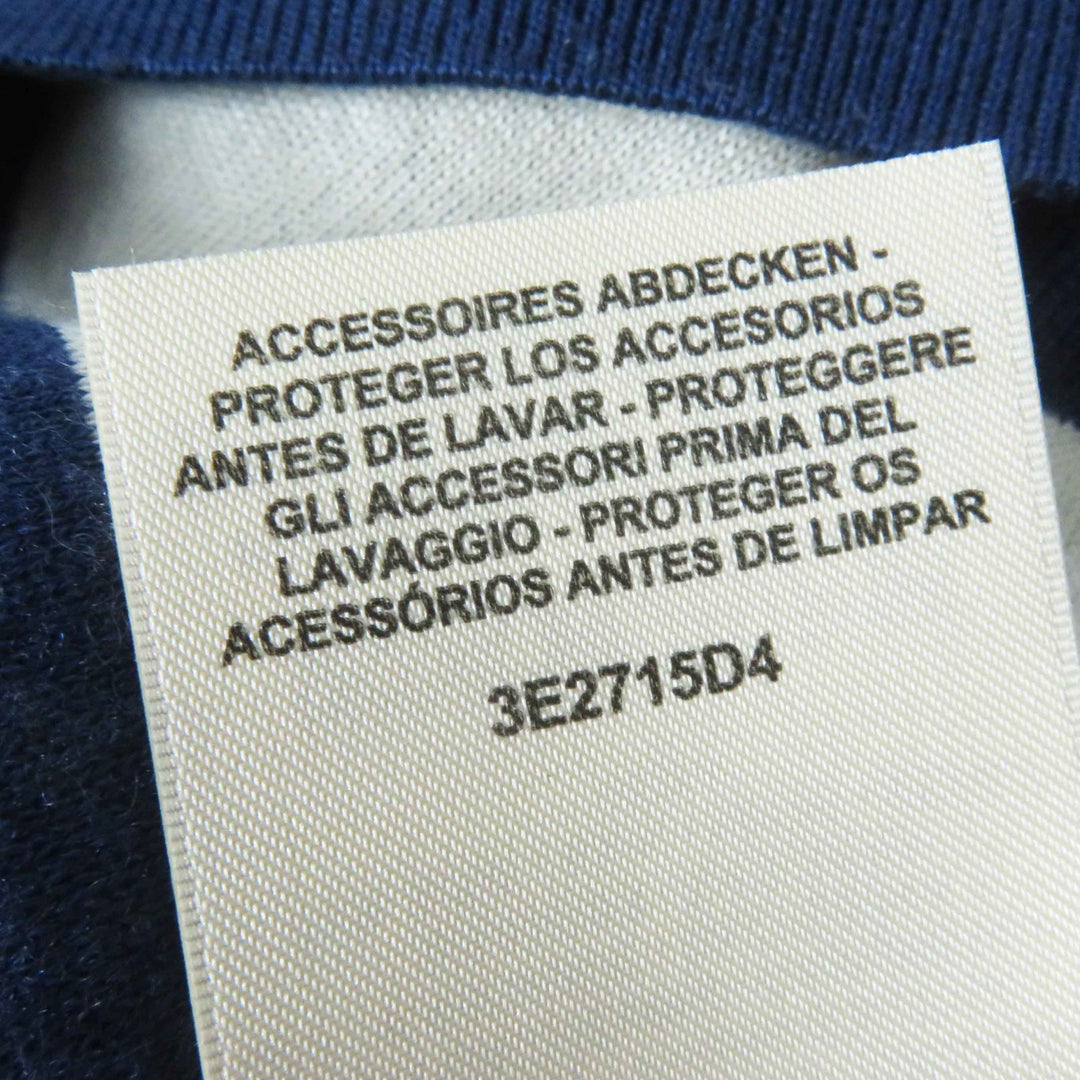 Great HERMES cardigan Long Sleeve Knit Blue Ivory Red cashmere Women 34 3E2715D4