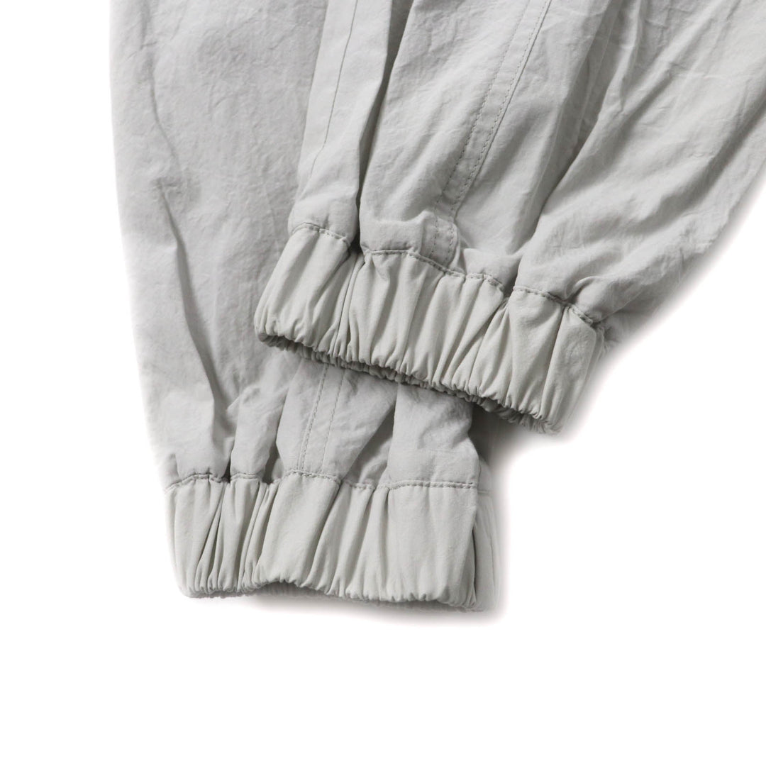 Excellent MONCLER cargo pants PANTALONE With logo patch Light gray cotton Women 38