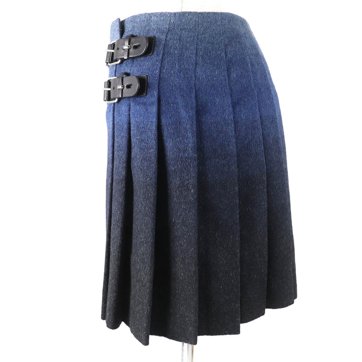 Excellent RED VALENTINO Wrap skirt Pleated mini bag with leather belt Women S