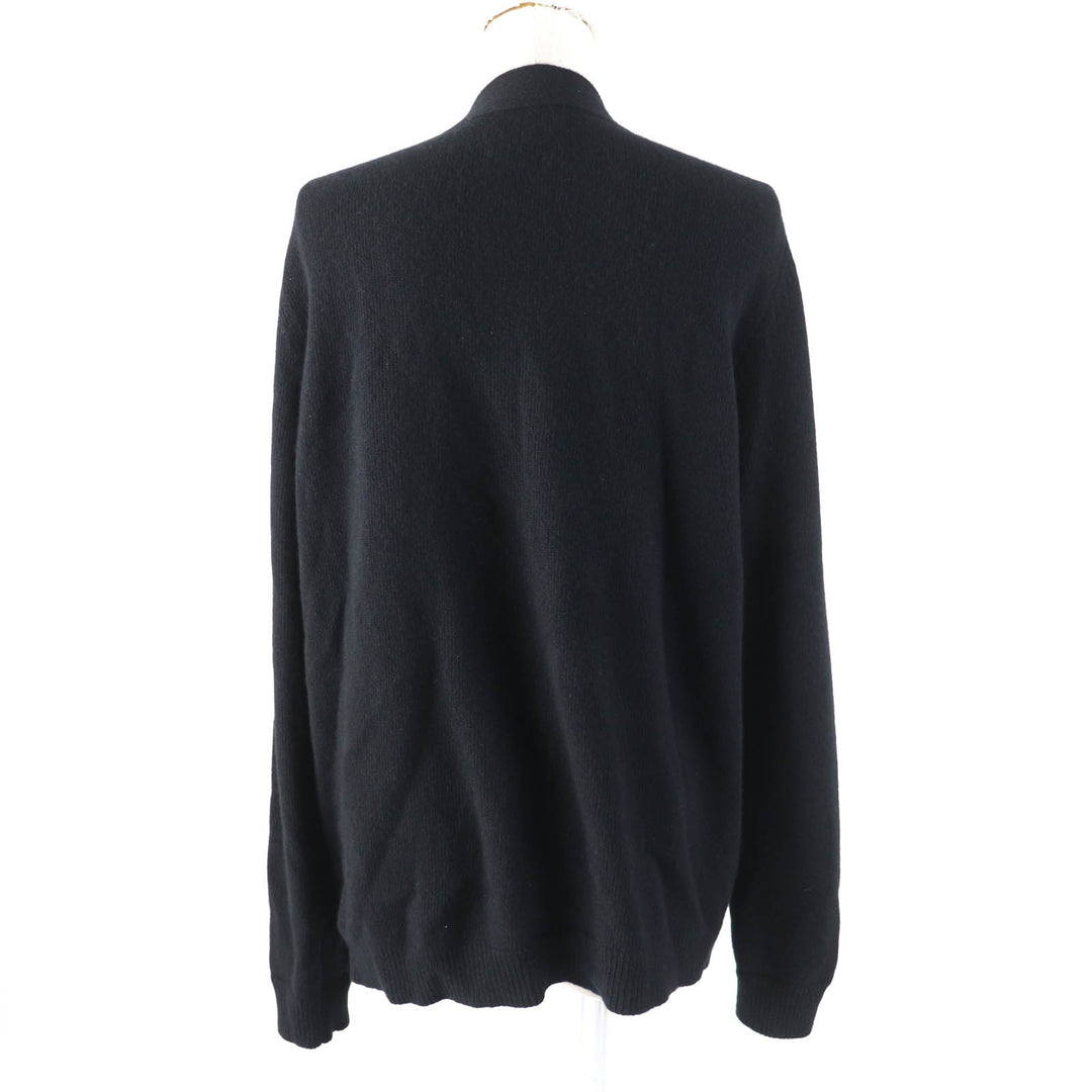 Great GUCCI cardigan Corsage and logo button V-neck long sleeves black Women L