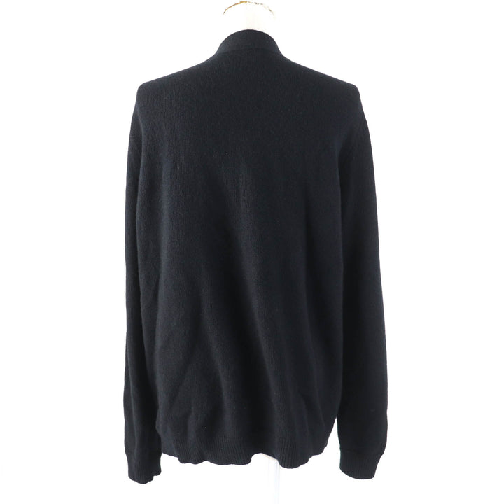 Great GUCCI cardigan Corsage and logo button V-neck long sleeves black Women L
