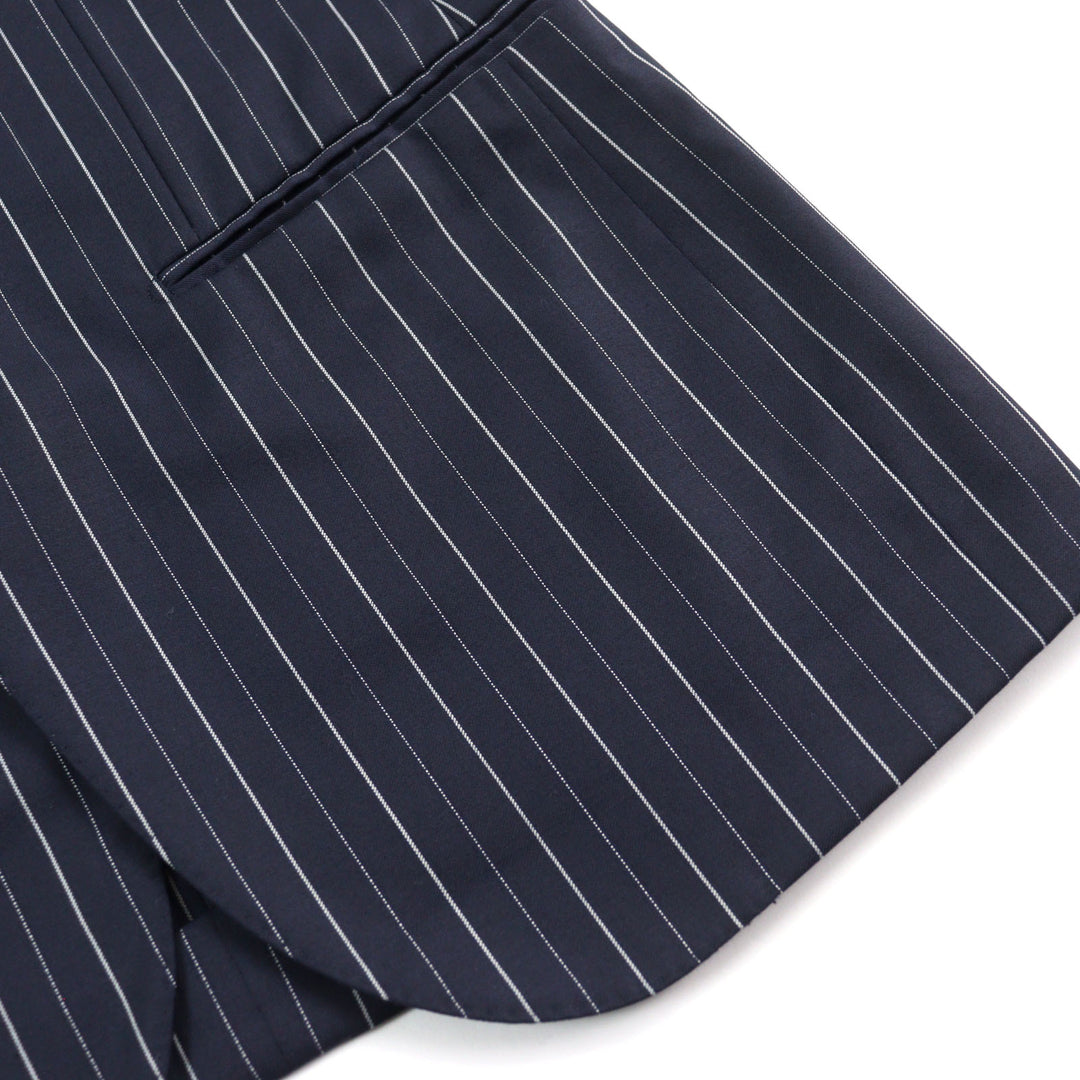 Great ISAIA suit Super 120s fabric used Stripe Pattern Single Navy wool mens 42