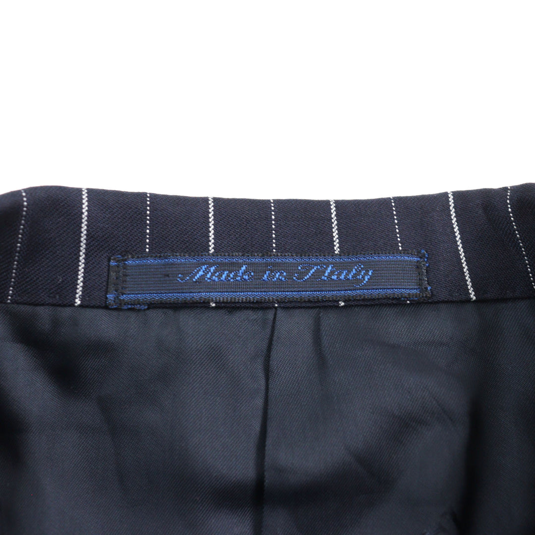 Great ISAIA suit Super 120s fabric used Stripe Pattern Single Navy wool mens 42