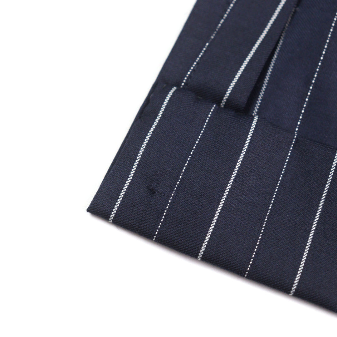 Great ISAIA suit Super 120s fabric used Stripe Pattern Single Navy wool mens 42