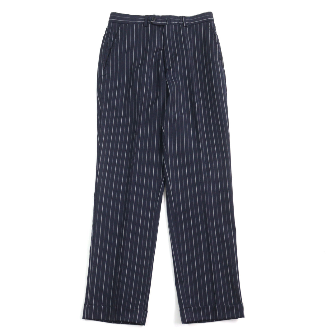 Great ISAIA suit Super 120s fabric used Stripe Pattern Single Navy wool mens 42