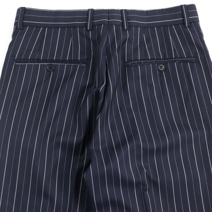 Great ISAIA suit Super 120s fabric used Stripe Pattern Single Navy wool mens 42