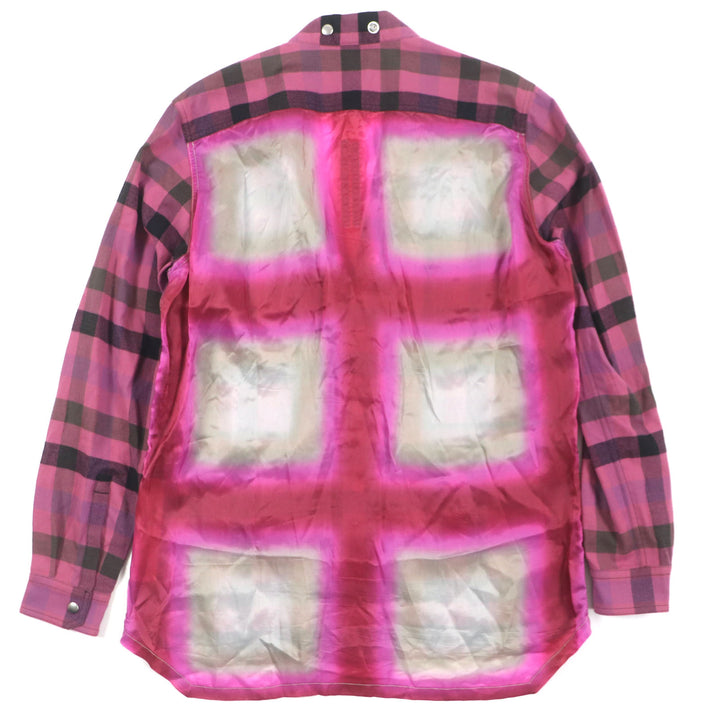 Excellent Rick Owens Long sleeve shirt FOGPOCKET LARRY SHIRT pink cotton mens 40 RP01C5242