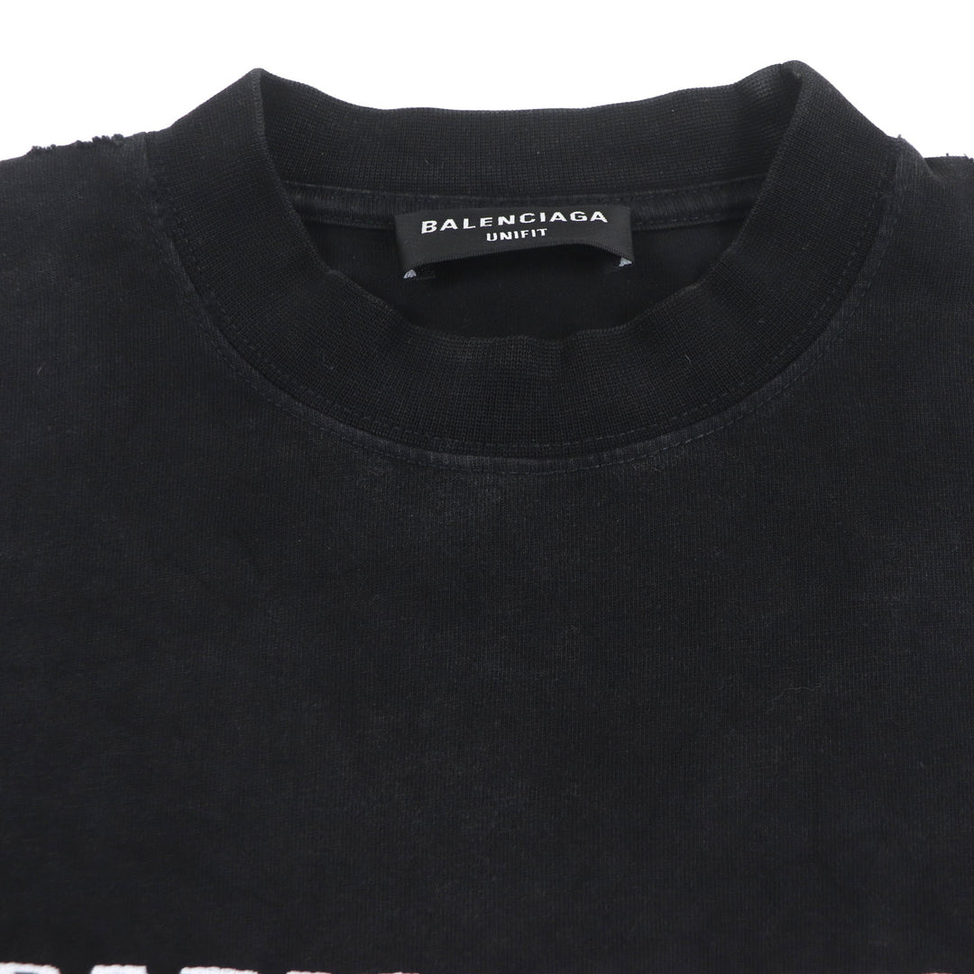 Great BALENCIAGA Long-sleeved T-shirt B AUTHENTIC PATCHED L 698227
