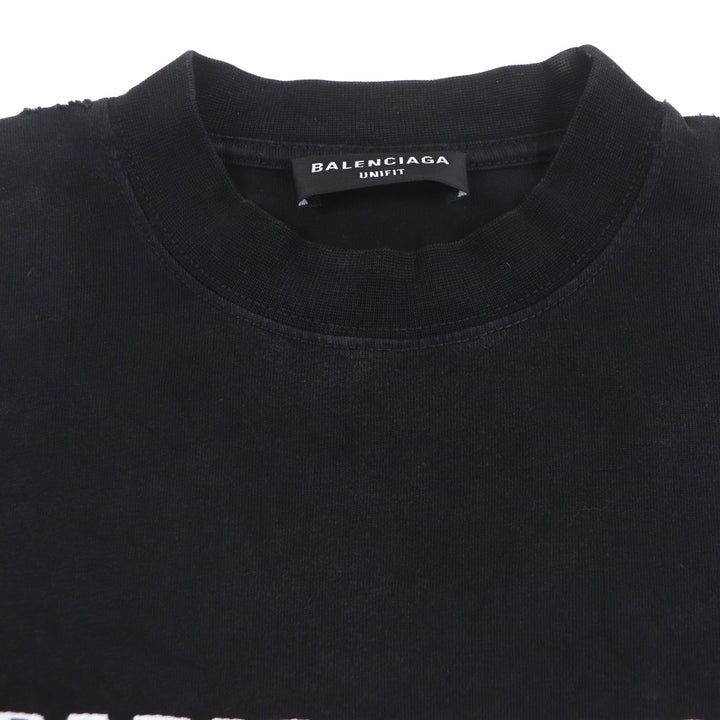 Great BALENCIAGA Long-sleeved T-shirt B AUTHENTIC PATCHED L 698227