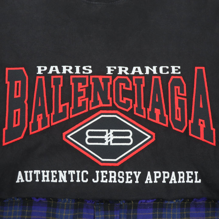 Great BALENCIAGA Long-sleeved T-shirt B AUTHENTIC PATCHED L 698227