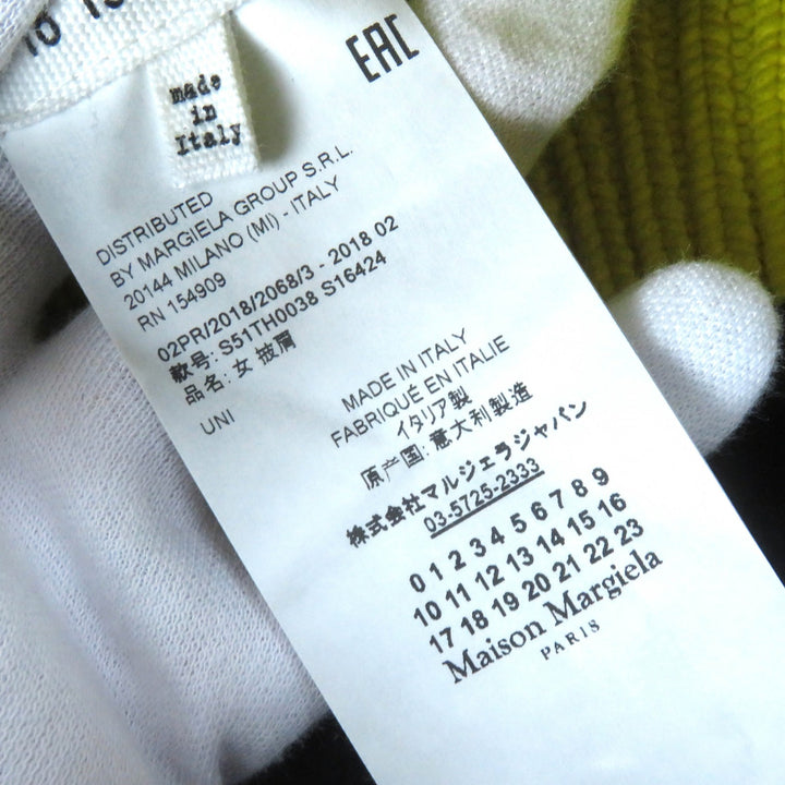 Excellent Maison Margiela 1 Best Pullover Knit Vest Navy yellow wool S51TH0038