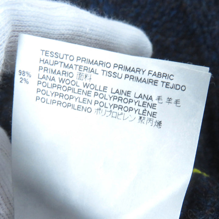 Excellent Maison Margiela 1 Best Pullover Knit Vest Navy yellow wool S51TH0038