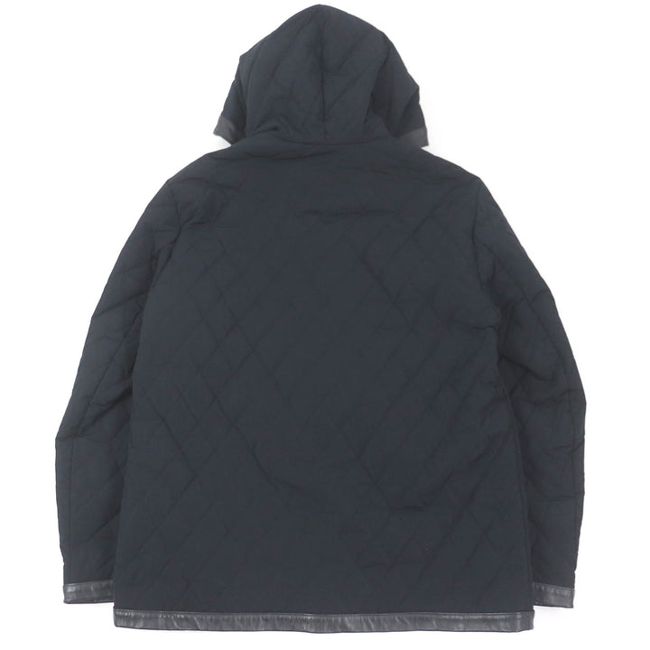 Excellent EMMETI Jacket Lamb leather piping, hooded, padded, quilted Sheep leather 48
