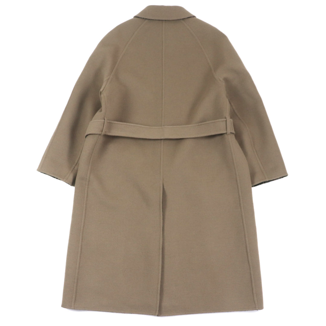 Excellent FENDI trench coat Zucca Pattern Oversized Reversible mens 52 FF0667 AL57