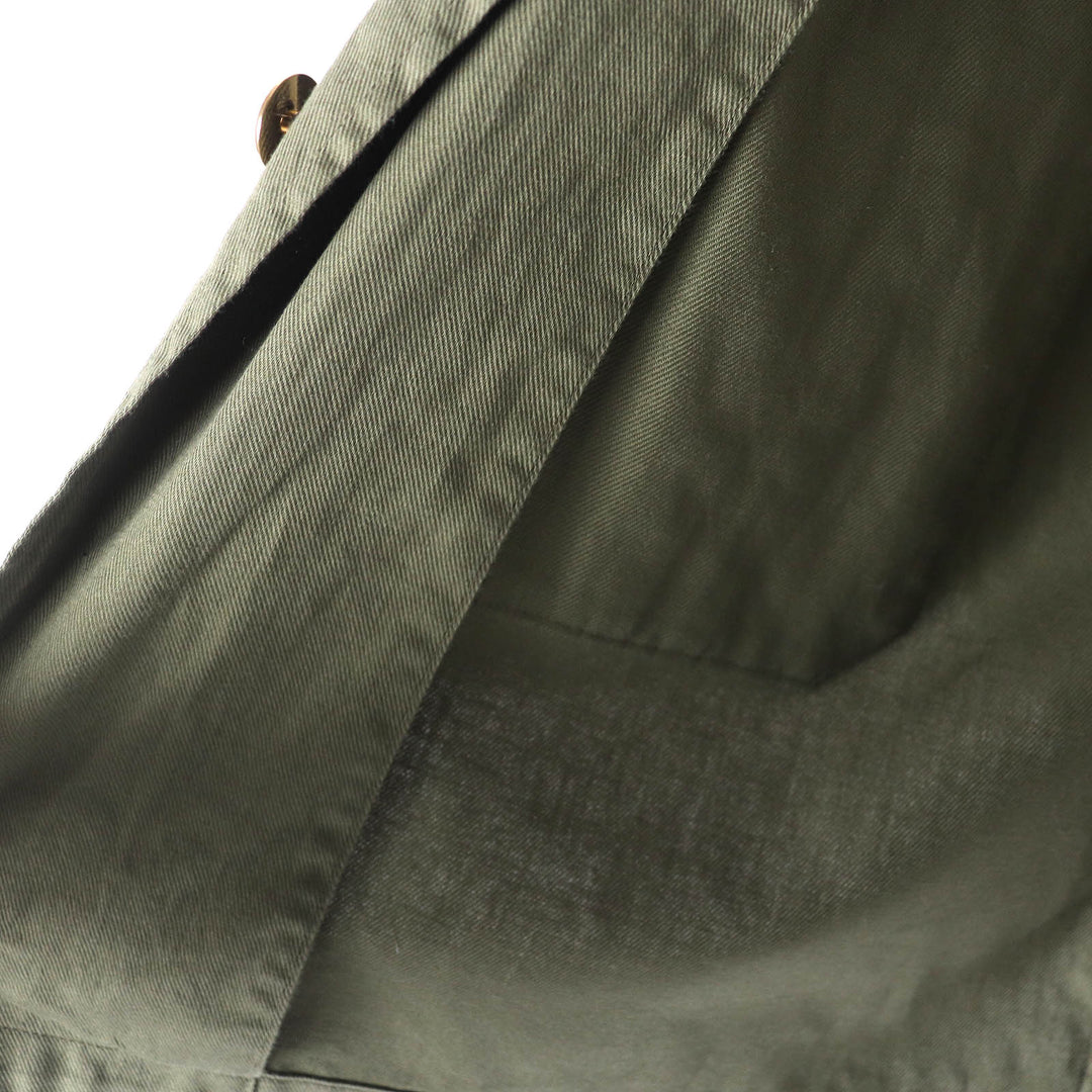 Pristine CELINE Short sleeve shirt khaki cotton Women 38 2C580106K