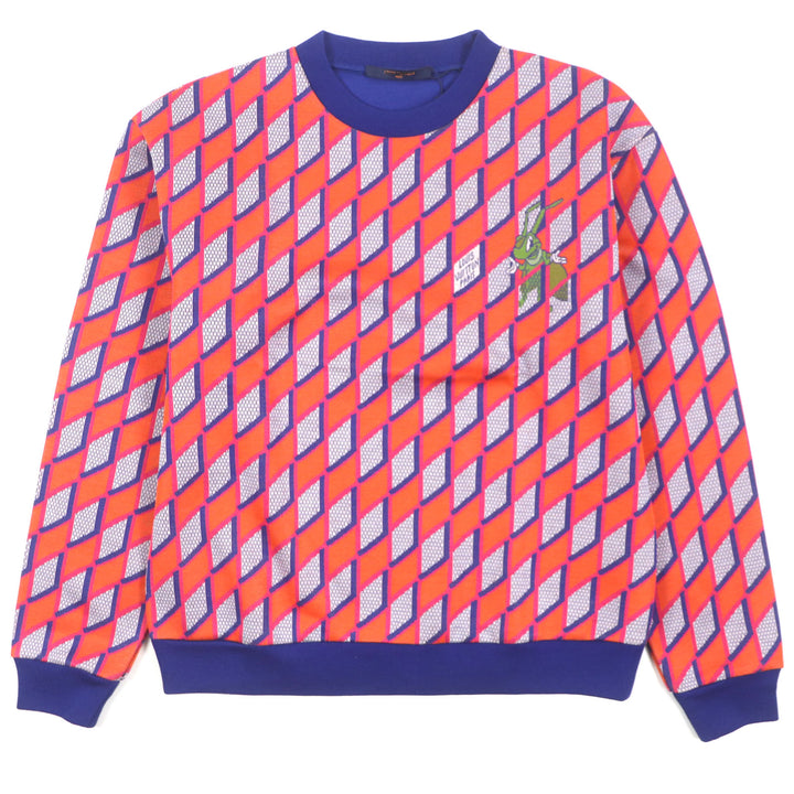 Pristine LOUIS VUITTON knit Crewneck sweatshirt Multi cotton mens L