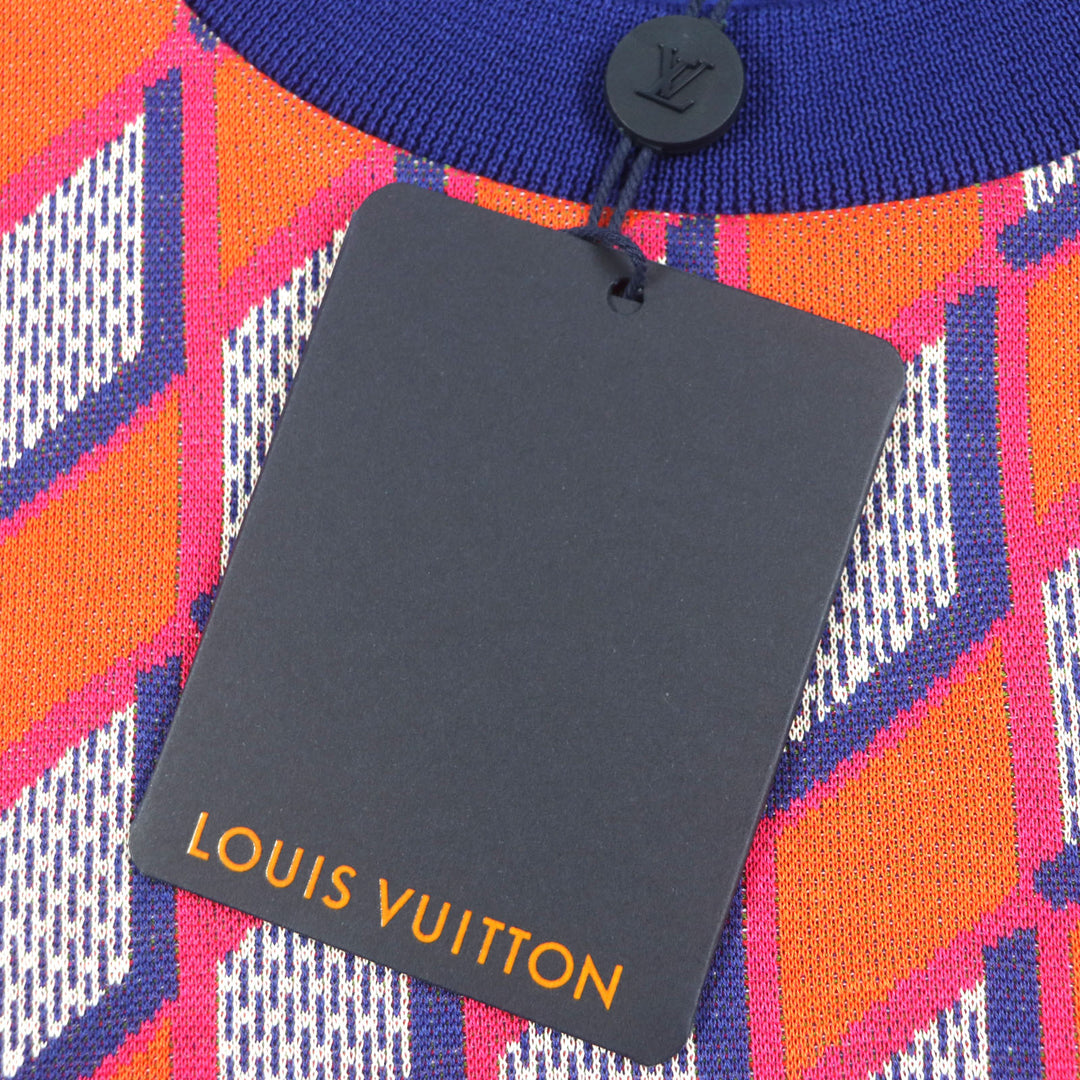 Pristine LOUIS VUITTON knit Crewneck sweatshirt Multi cotton mens L
