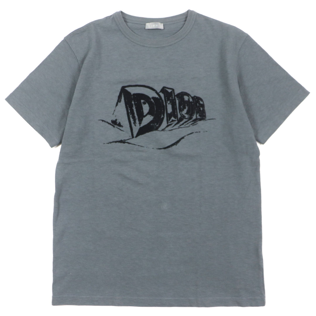 Great DIOR T-shirt Slub cotton jersey Short sleeve mens S 393J696A0849