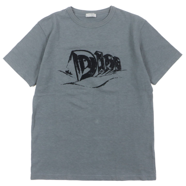 Great DIOR T-shirt Slub cotton jersey Short sleeve mens S 393J696A0849