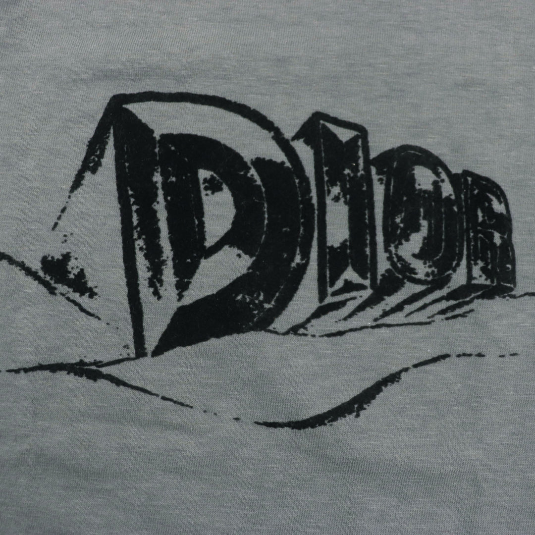 Great DIOR T-shirt Slub cotton jersey Short sleeve mens S 393J696A0849