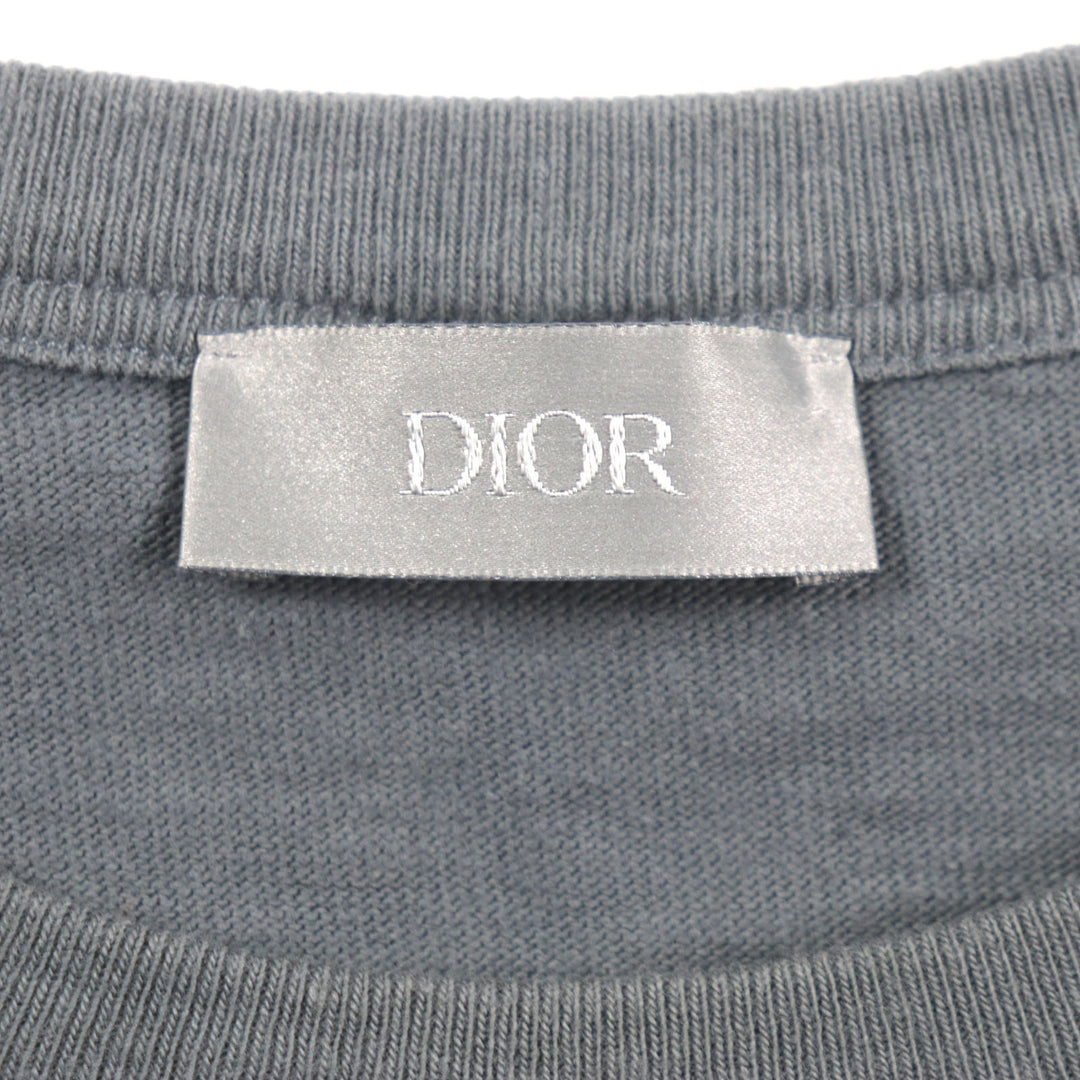 Great DIOR T-shirt Slub cotton jersey Short sleeve mens S 393J696A0849