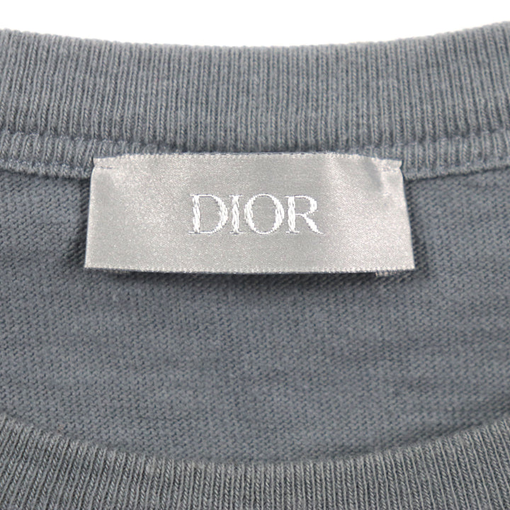 Great DIOR T-shirt Slub cotton jersey Short sleeve mens S 393J696A0849