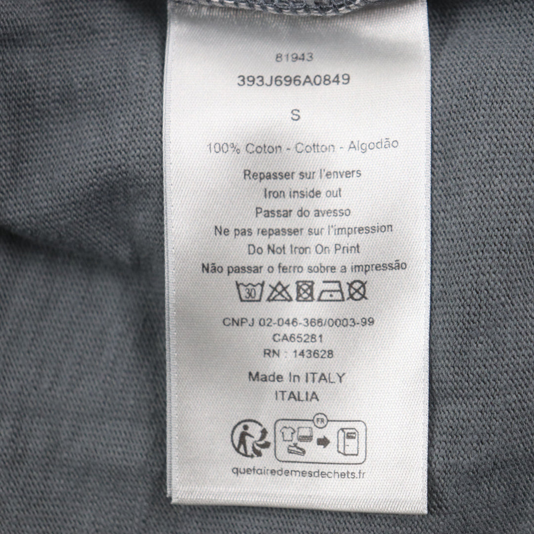 Great DIOR T-shirt Slub cotton jersey Short sleeve mens S 393J696A0849