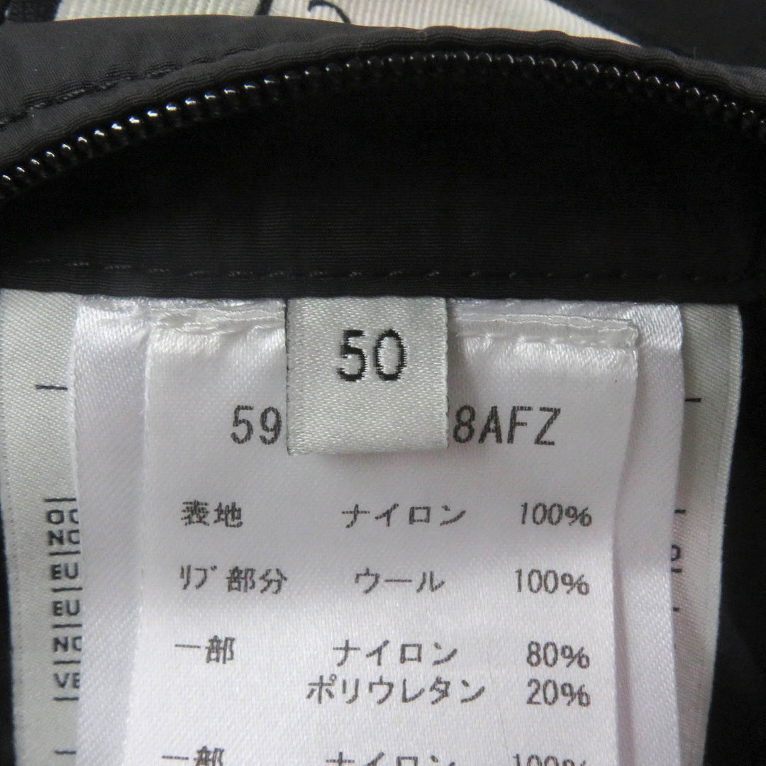 Great GUCCI down coat GG jacquard side line logo pattern black Nylon mens 50 598725