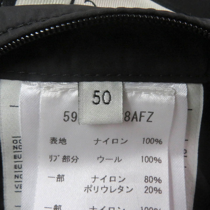 Great GUCCI down coat GG jacquard side line logo pattern black Nylon mens 50