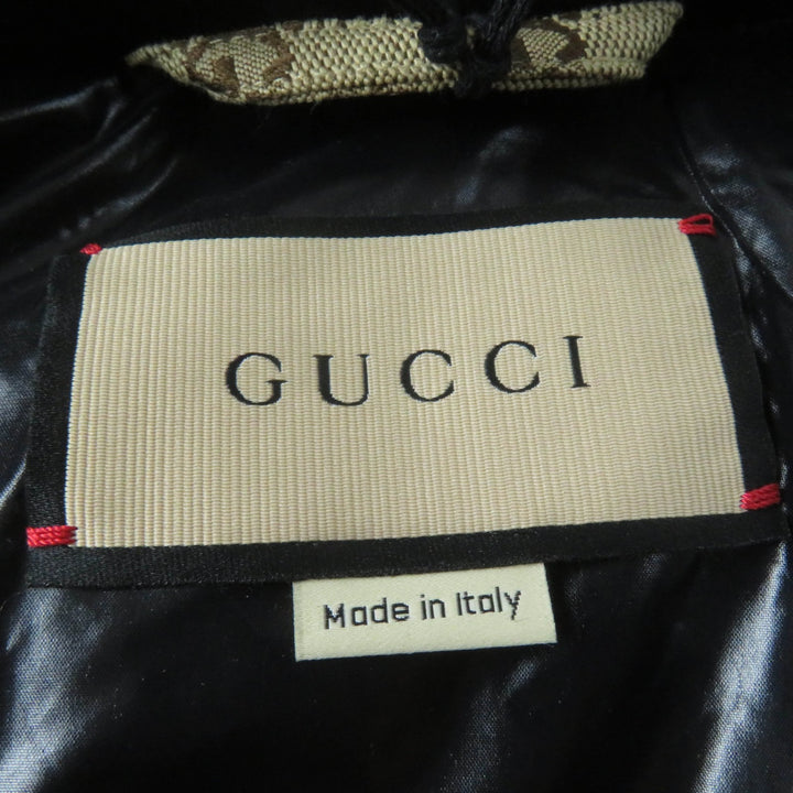 Pristine GUCCI Down jacket GG canvas Current product 2WAY beige Women 36 761698