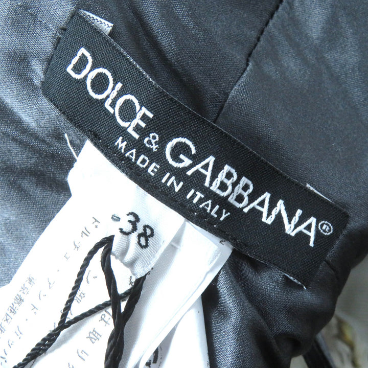 Pristine DOLCE&GABBANA one piece maxi length dress Gray series Light beige
