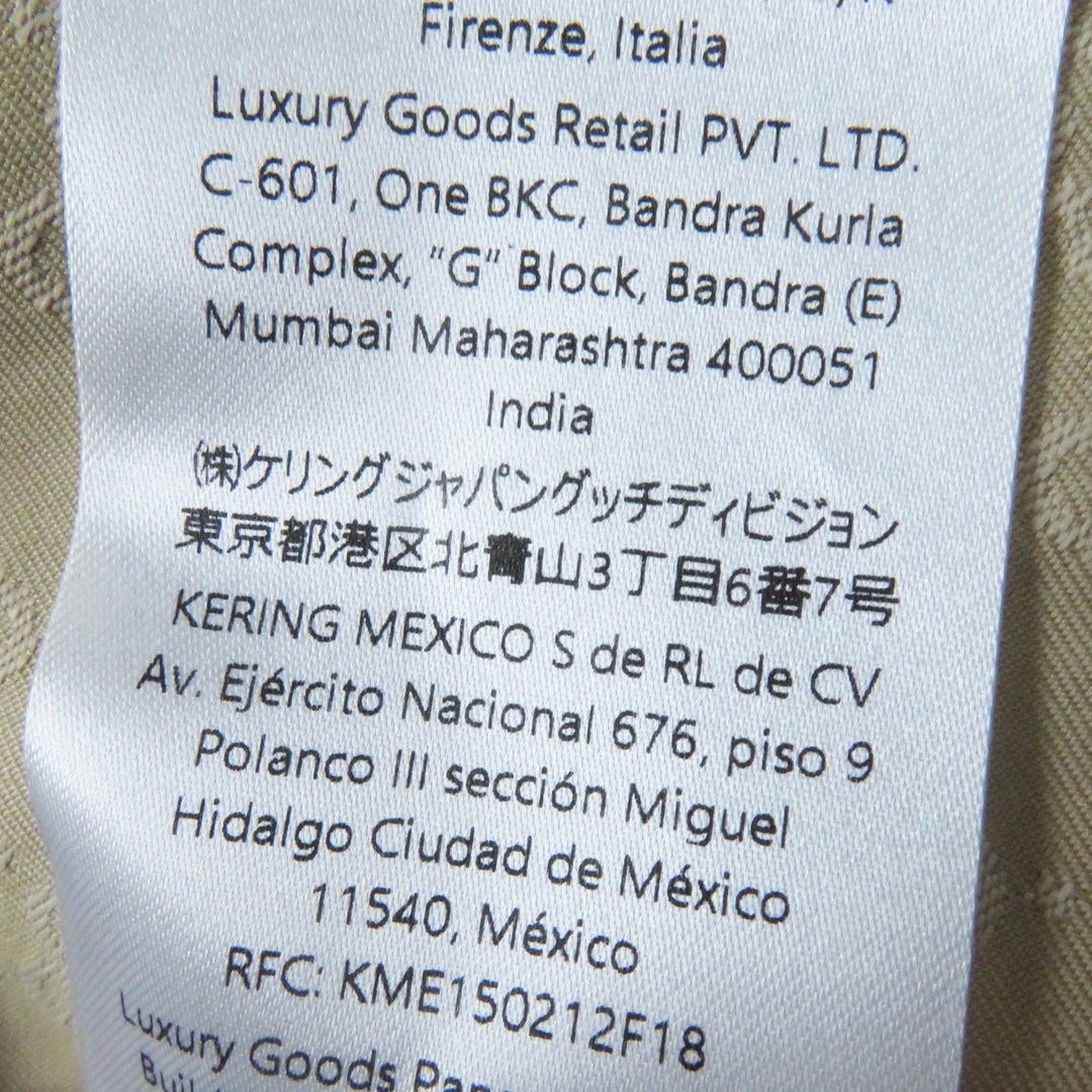 Excellent GUCCI trench coat GG pattern, belted, wide sleeves, beige Women 40